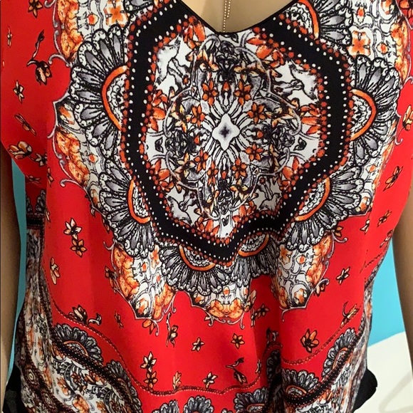 Summer tank top, cute straps back and print - Picture 3 of 5